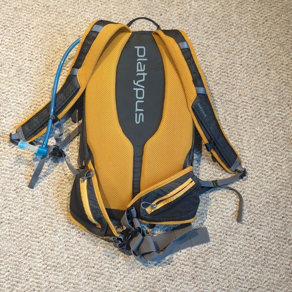 Platypus Duthie AM 12.0 Hydration Backpack Gray Yellow Hiking Running Outdoor main image 9